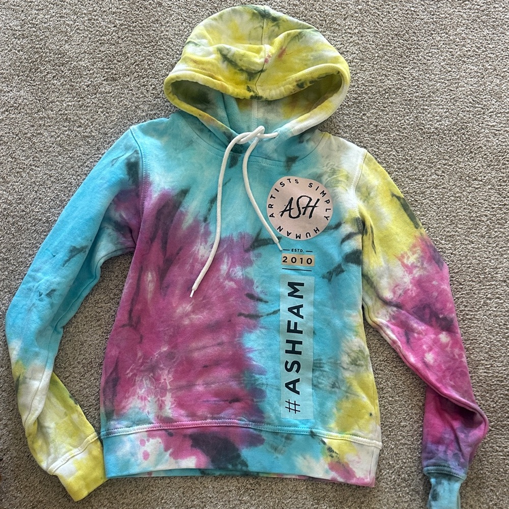 Ash dance Multicolor Tie-Dye Hoodie